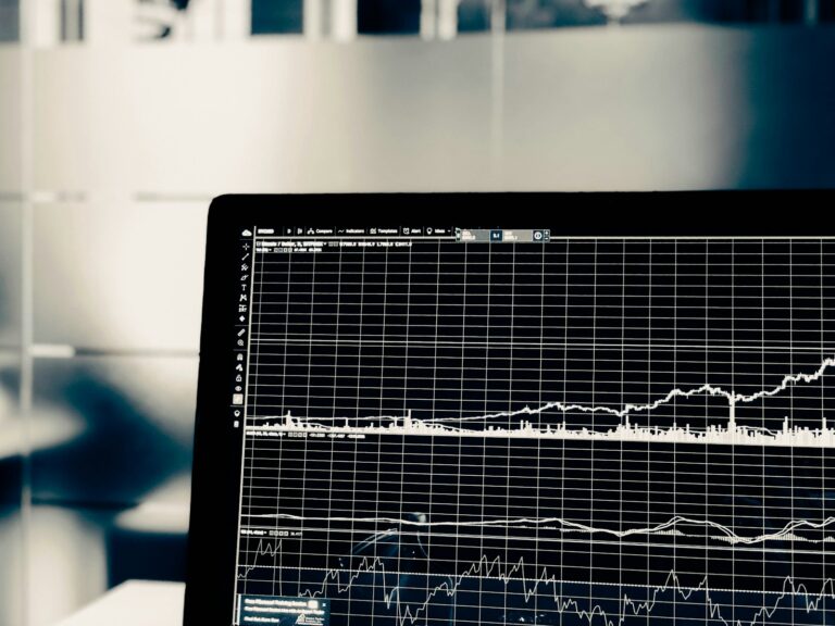 Financial market chart illustrating sequence of returns risk and market volatility impact on retirement portfolios