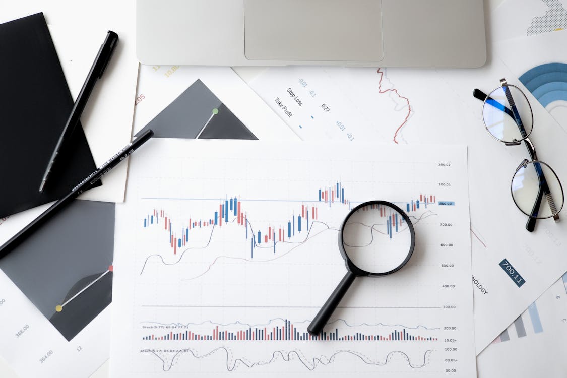 TradingView charting platform interface with market charts and watchlist
